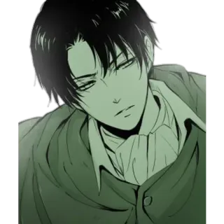 😒 Levi Ackerman Attack on Titan anime, attack on titan, levi ackerman, character, manga telegram sticker