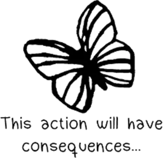🐛 borboleta, inseto, natureza, branco, preto telegram sticker