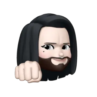 ☠️ Avatar, Tinju, Pukulan, Kartun, Emoji, Bitmoji whatsapp sticker