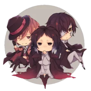 ✨ Anime, Chibi, Lindo, Personajes, Ilustraciones, Fanart telegram sticker