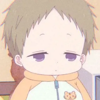 🎋 Anime, Menino, Criança, Fofo, Sonolento, Desenho animado telegram sticker