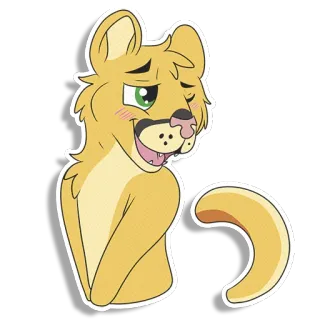 😚 卡通, 动物, 猫, 插图, 贴纸, 哺乳动物 telegram sticker