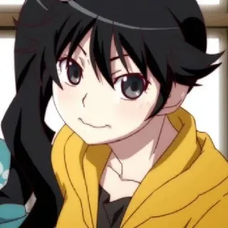 🧿 Anime, Manga, Charakter, Mädchen, lächelnd telegram sticker