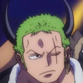 😒 Zoro One Piece Anime, One Piece, Roronoa Zoro, Spadaccino telegram sticker