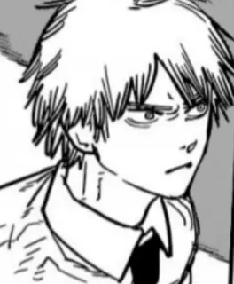 😡 Denji Chainsaw Man Denji, Chainsaw Man, anime, manga, character, portrait telegram sticker