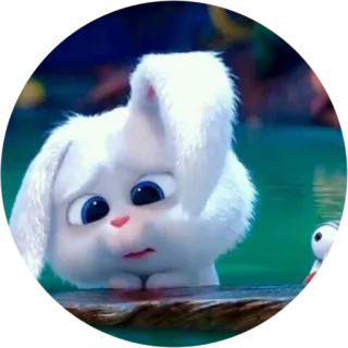 😢 Snowball The Secret Life of Pets coniglio, animale domestico, carino, cartone animato, fumetto whatsapp sticker