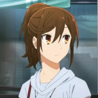 ♨️ Hori Kyouko Horimiya 动漫, 女孩, 堀, 京子, 堀与宫村, 角色 whatsapp sticker