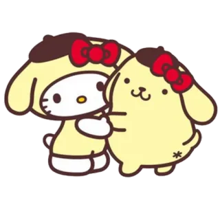 ☺️ Hello Kitty cute, cartoon, Sanrio, friendship, kawaii telegram sticker