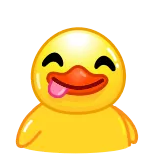 😋 rubber duck telegram sticker