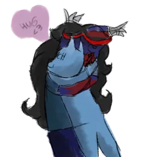 💑 HUG <3 Ôm, Yêu, Tình cảm, Nghệ thuật kỹ thuật số, Phim hoạt hình, Nhân vật telegram sticker