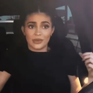 🙃 Kylie Jenner celebrity, person, woman, car, kylie whatsapp sticker