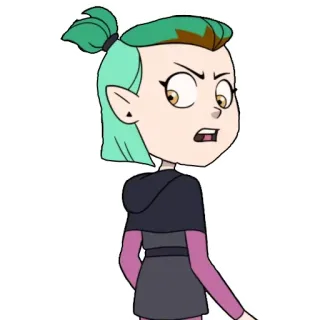 😒 Amity Blight The Owl House cartoon, animated, The Owl House, Disney, Amity Blight, witch, anime telegram sticker