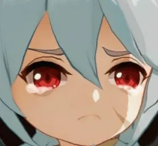 😭 anime, crying, sad, emotional, tears, portrait telegram sticker