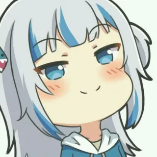 🦈 Gawr Gura Anime, Vtuber, Niedlich, Gawr Gura, Hai, Meme, Lustig telegram sticker