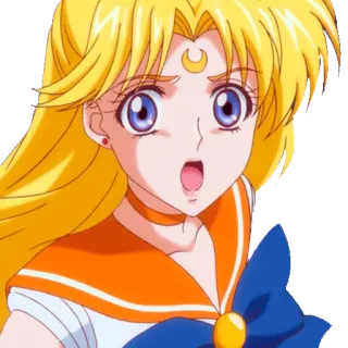 😧 Sailor Venus Sailor Moon Animé, Dessin animé, Manga, Personnage, Sailor Venus, Sailor Moon whatsapp sticker