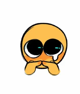 😢 Emoji, Piangere, Triste, Implorante, Emozionale, Cartone animato telegram sticker