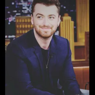😊 Sam Smith penyanyi, potret, selebriti, musisi, pria whatsapp sticker