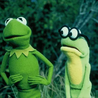 😳 Kermit Kermit la Rana, Muppets, Rana, Personajes telegram sticker