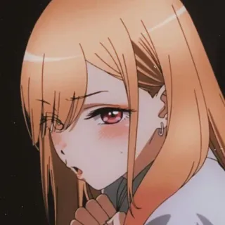 🥲 Anime, Dziewczyna, Słodkie, Manga, Postać whatsapp sticker