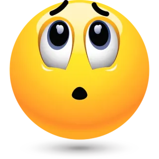 🙄 emoji, smutny, twarz, żółty, wyraz, zły telegram sticker