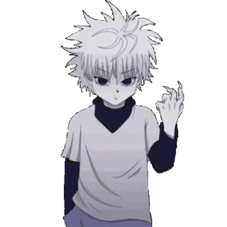 🙁 Killua Zoldyck Hunter x Hunter Anime, Killua, Hunter x Hunter, Killua Zoldyck, Karakter anime telegram sticker