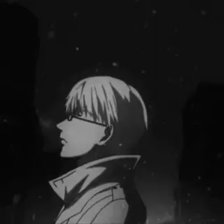 🀄 Ken Kaneki Tokyo Ghoul anime, ghoul, glasses, character, manga telegram sticker