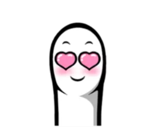 😍 Liebe, glücklich, Emoji, süß, Herz whatsapp sticker