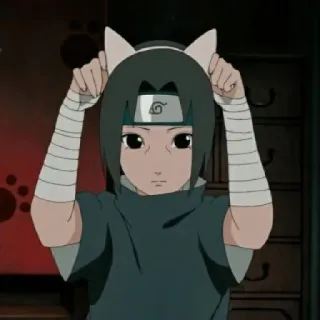 ✌️ Itachi Uchiha Naruto Anime, Itachi, Oreilles de chat, Ninja, Manga telegram sticker