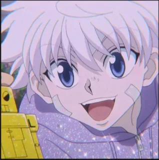 💞 Killua Zoldyck Hunter x Hunter Anime, Killua, Hunter x Hunter, Cartone animato telegram sticker