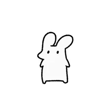 💘 ratón, mono, animal, blanco, ilustración, dibujo animado telegram sticker
