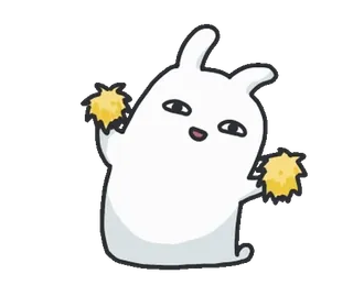🕺 fantôme, mignon, paillettes, dessin animé, kawaii telegram sticker