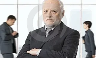 😠 Hide the Pain Harold meme, stock photo, Harold, sad, funny telegram sticker