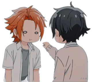 🍬 Anime, Niedlich, Sticker, Paar, Horimiya telegram sticker