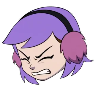 😖 Amity Blight The Owl House Amity Blight, The Owl House, cartoon, angry, sticker telegram sticker