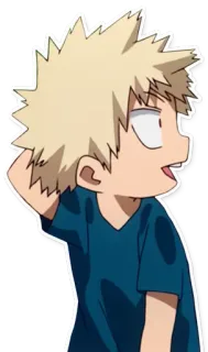 😅 Bakugo My Hero Academia anime, character, manga, my hero academia, bakugo telegram sticker