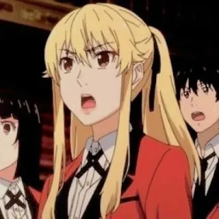 🦮 Mary Saotome Kakegurui Anime, Kakegurui, Mary Saotome, Personaje, Enojado, Manga telegram sticker