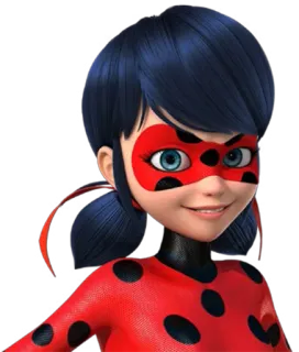 😉 Ladybug Miraculous: Tales of Ladybug & Cat Noir Cartone animato, Supereroe, Coccinella, Miraculous, Animato telegram sticker