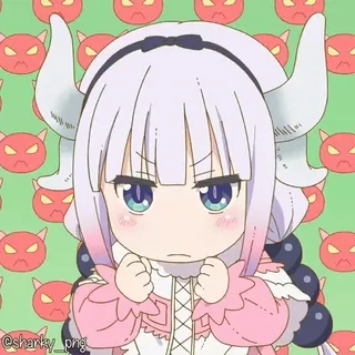 😈 Kanna Kamui Miss Kobayashi's Dragon Maid telegram sticker