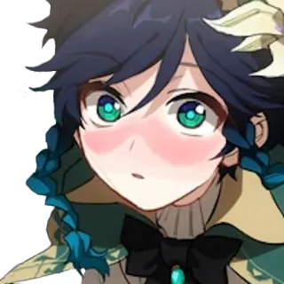 😳 Venti Genshin Impact venti, genshin impact, anime, videogame, personagem, fanart telegram sticker
