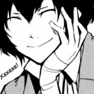 📄 xexexe! anime, mangá, desenho animado, sorrindo, feliz telegram sticker