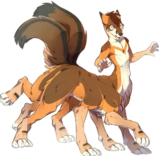 😳 Furry, Anthro, Kreatur, Tier, Hybrid, Zentaur telegram sticker