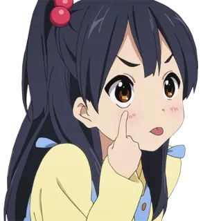 😤 Anime, Mädchen, Charakter, Süß, Cartoon whatsapp sticker