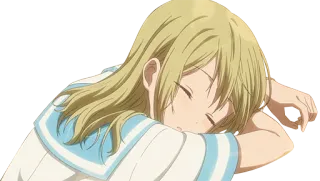 😴 Anime, Mädchen, schlafend, Kawaii, süß telegram sticker