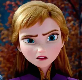 🧏‍♀ Anna Frozen desenho animado, animado, Disney, princesa, personagem de filme telegram sticker