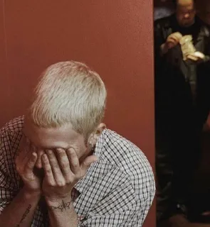 🖤 Eminem Eminem, Rapper, Musik, Traurig, Promi telegram sticker