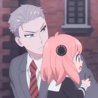 😓 Anya Forger Spy x Family Anime, Spy x Family, Anya Forger, Loid Forger, Lucu, Manga telegram sticker