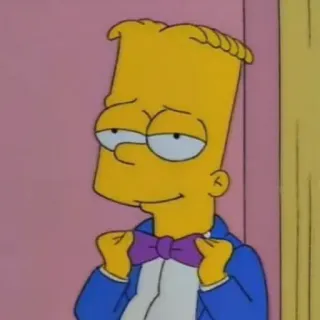 🤩 Bart Simpson The Simpsons บาร์ต ซิมป์สัน, เดอะซิมป์สันส์, การ์ตูน, ตัวละคร telegram sticker
