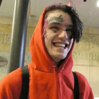 😹 Lil Peep baby lil peep, рэпер, музыка, портрет telegram sticker