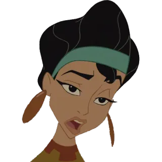 😪 Chicha The Emperor's New Groove chicha, A Nova Onda do Imperador, Disney, desenho animado, mulher telegram sticker