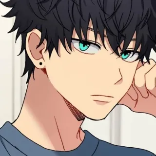 💍 アニメ, マンガ, カートゥーン, 男性, ポートレート, キャラクター telegram sticker